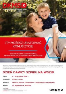 Dni Dawcy szpiku kostnego w WSZiB
