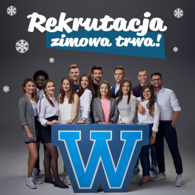 Rozpocznij z nami studia od marca 2020. Rekrutacja zimowa trwa.