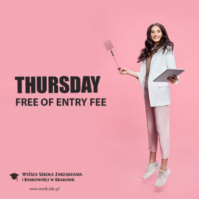 Thursday free of entry fee!