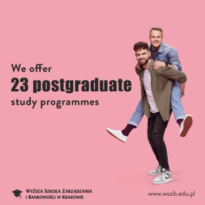 We offer 23 postgraduate study programmes