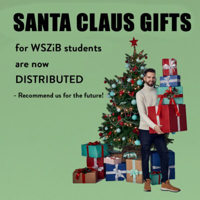 Santa gifts for the students of WSZiB!