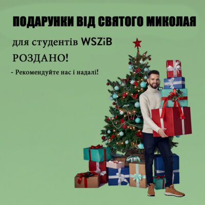 Подарунки від Святого Миколая для студентів WSZiB!