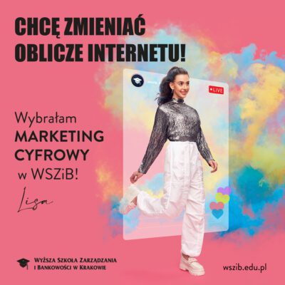 Lisa, wybrała MARKETING CYFROWY w WSZiB!