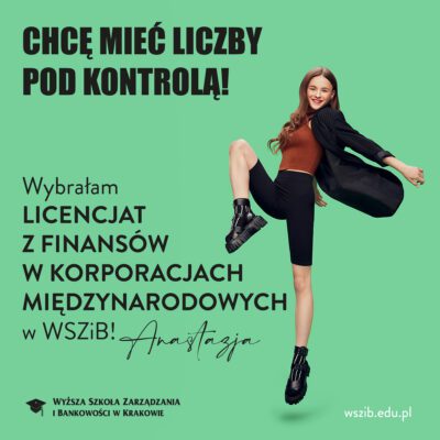 Anastazja, wybrała FINANSE W KORPORACJACH MIĘDZYNARODOWYCH!