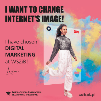 Lisa has chosen DIGITAL MARKETING at WSZiB!