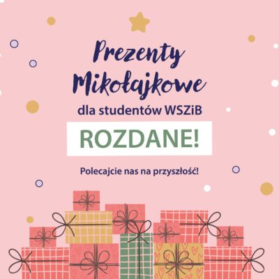 Prezenty MIKOŁAJKOWE dla studentów WSZiB!