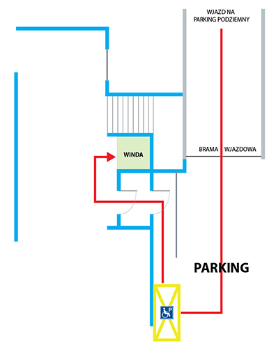 Parking dla niepełnosprawnych WSZIB